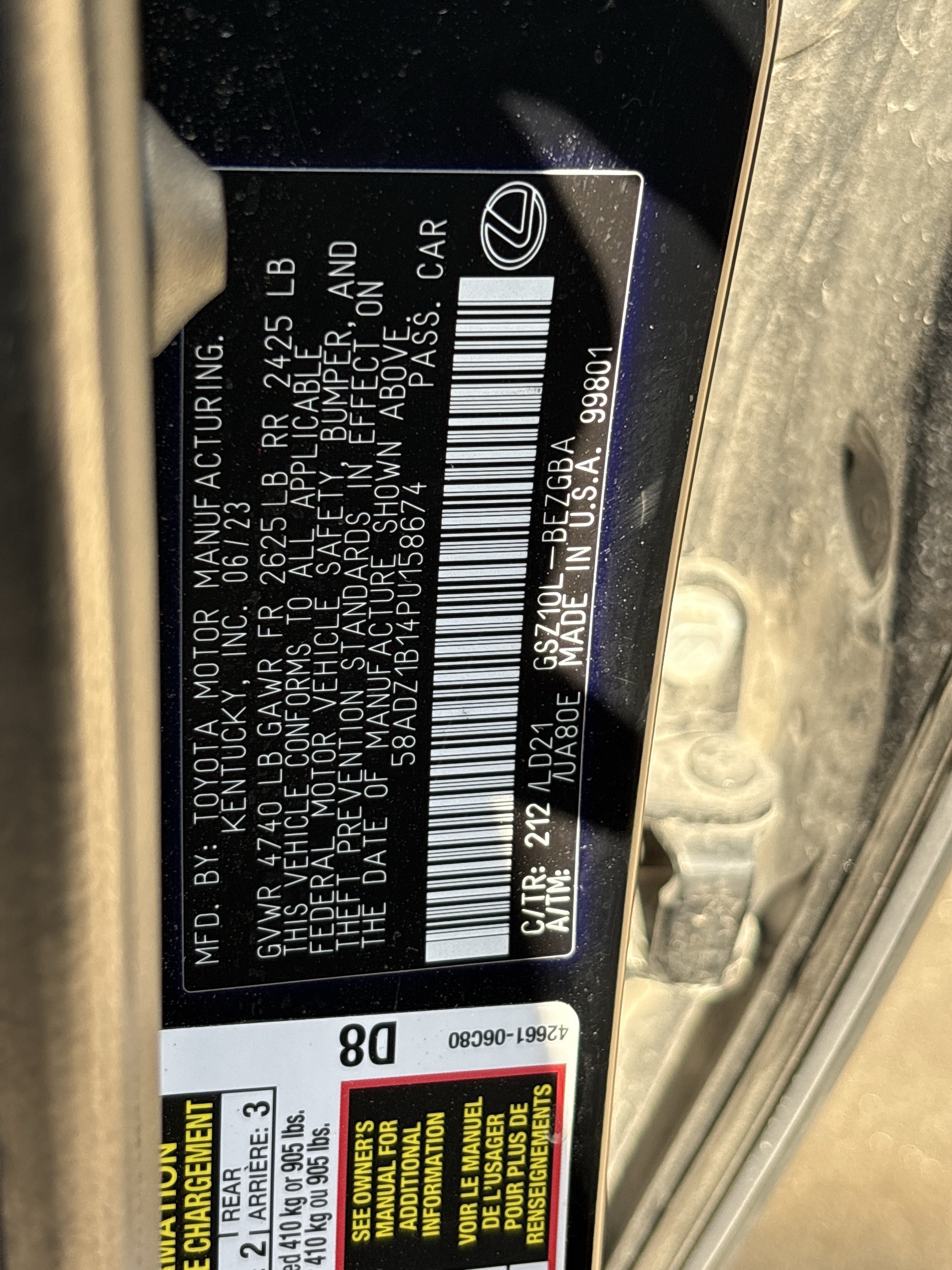 Used 2023 Lexus ES 350 w/ Premium Package FWD image 35