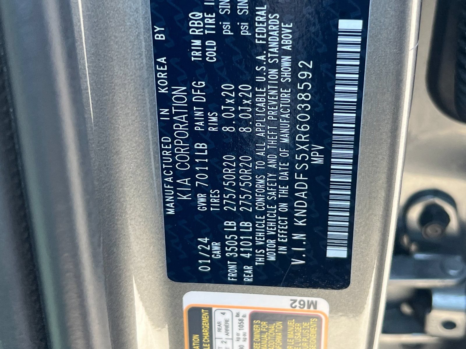 Certified 2024 Kia EV9 Land AWD/4WD image 29