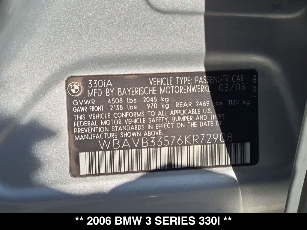Used 2006 BMW 330i Sedan RWD image 34