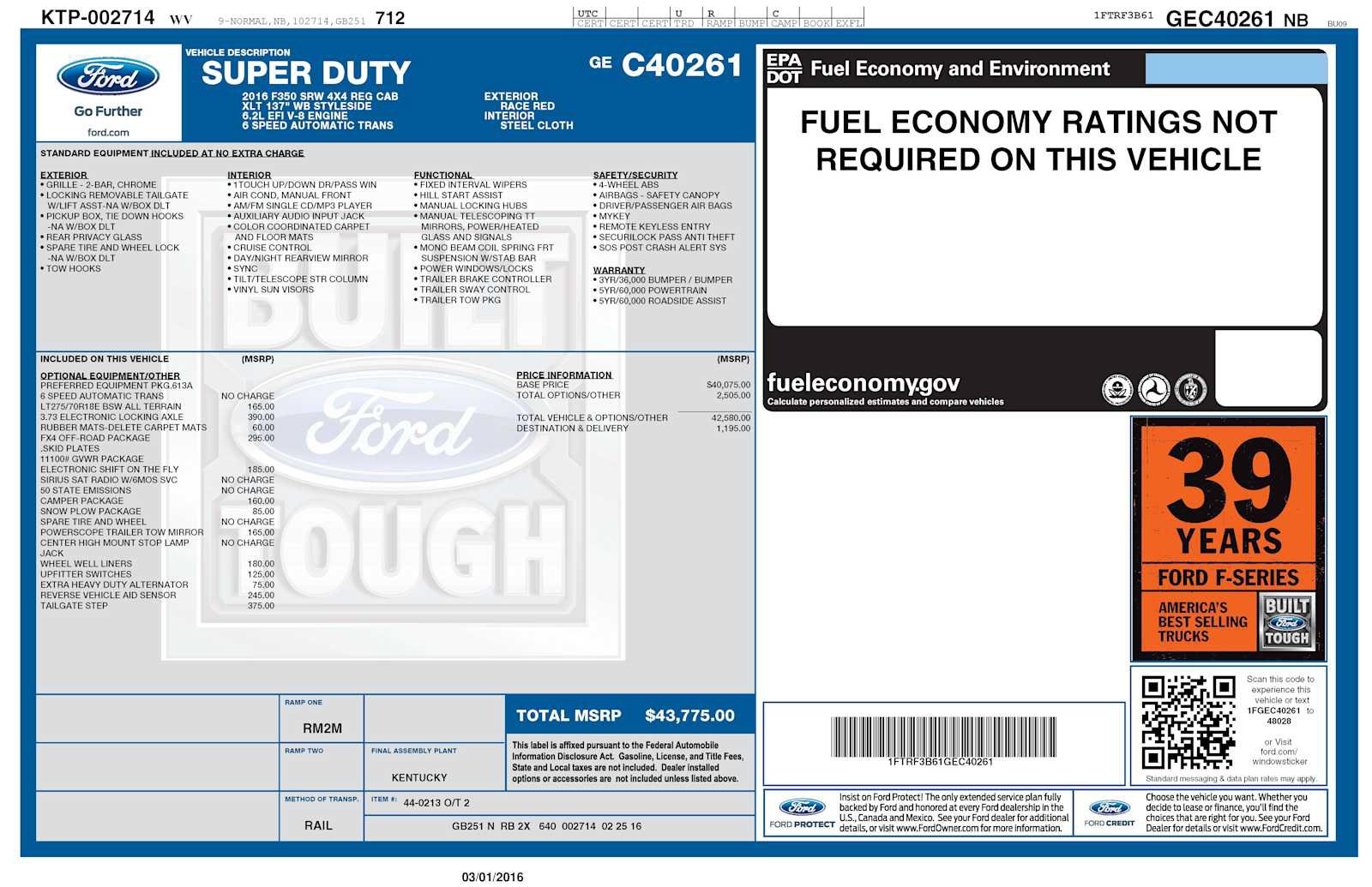 Used 2016 Ford F350 XLT AWD/4WD image 27
