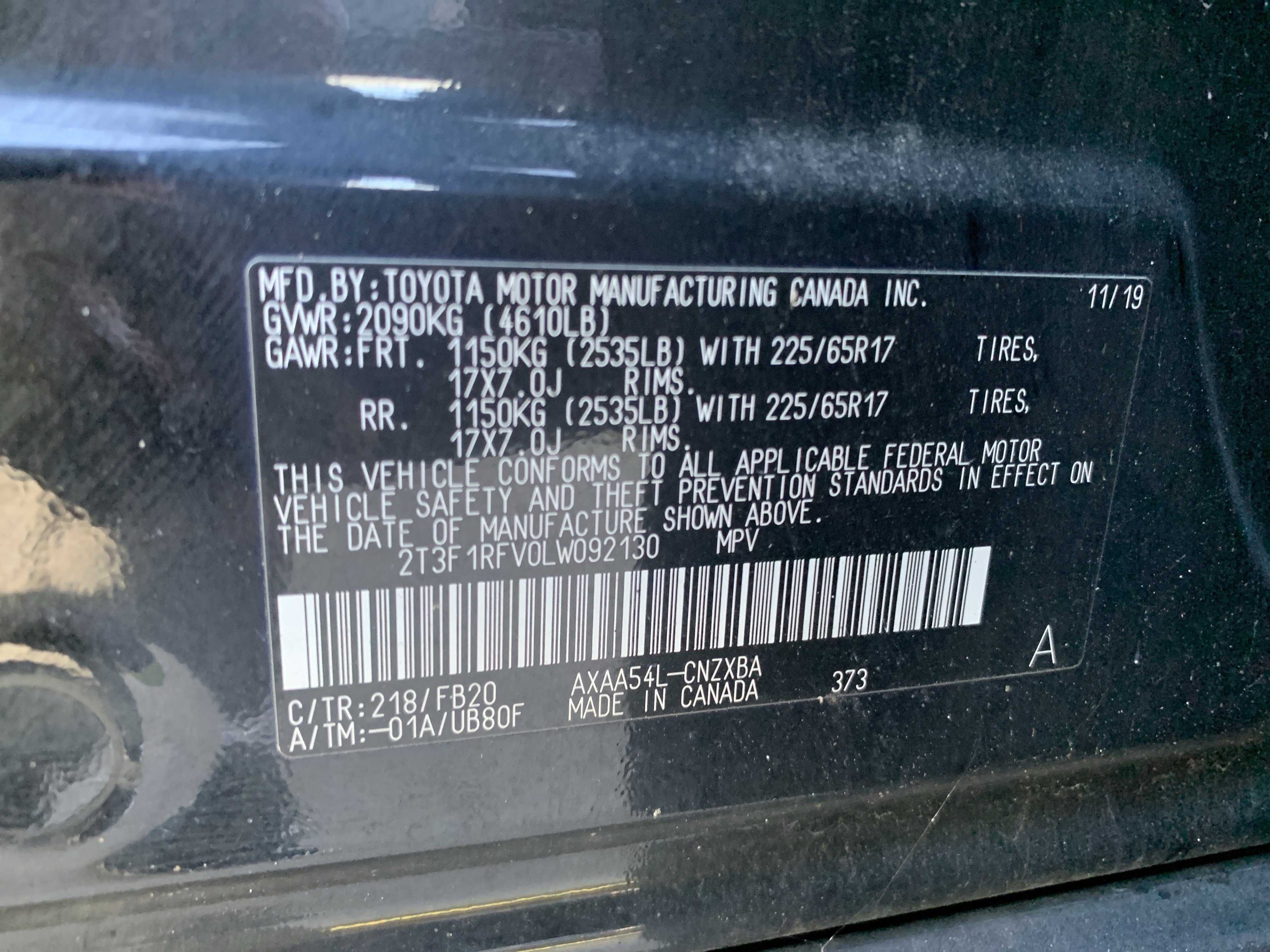 Used 2020 Toyota RAV4 LE w/ All Weather Liner Package image 36