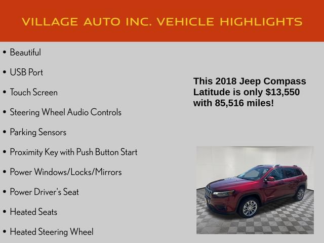 Used 2018 Jeep Compass Latitude w/ Popular Equipment Group AWD/4WD image 7