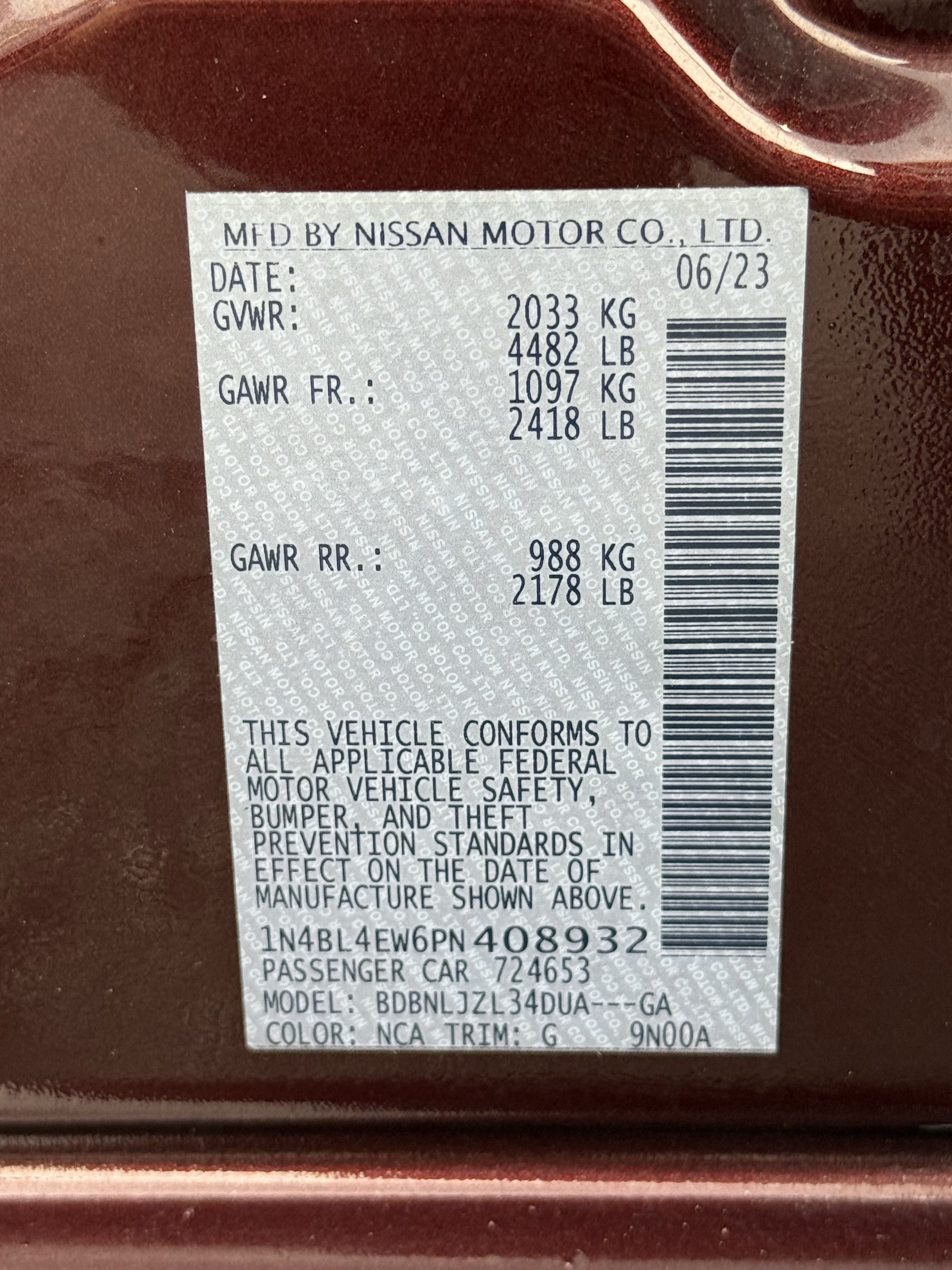 Used 2023 Nissan Altima 2.5 SL AWD/4WD image 34