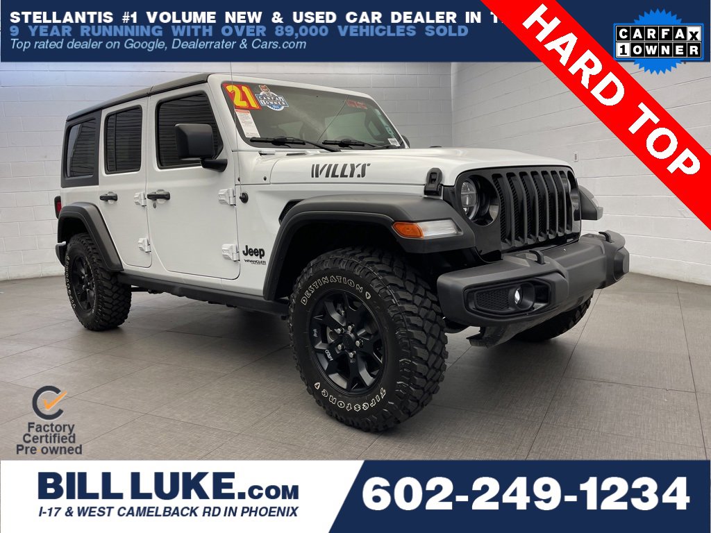 Certified 2021 Jeep Wrangler Unlimited Sport image 1