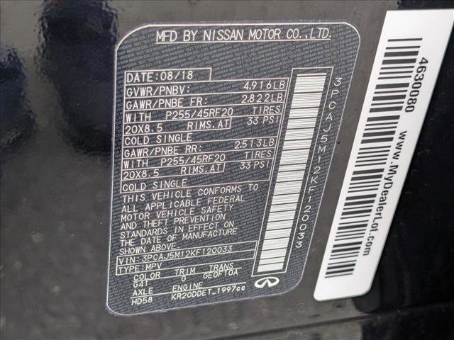 Used 2019 INFINITI QX50 Essential w/ Sensory Package image 27