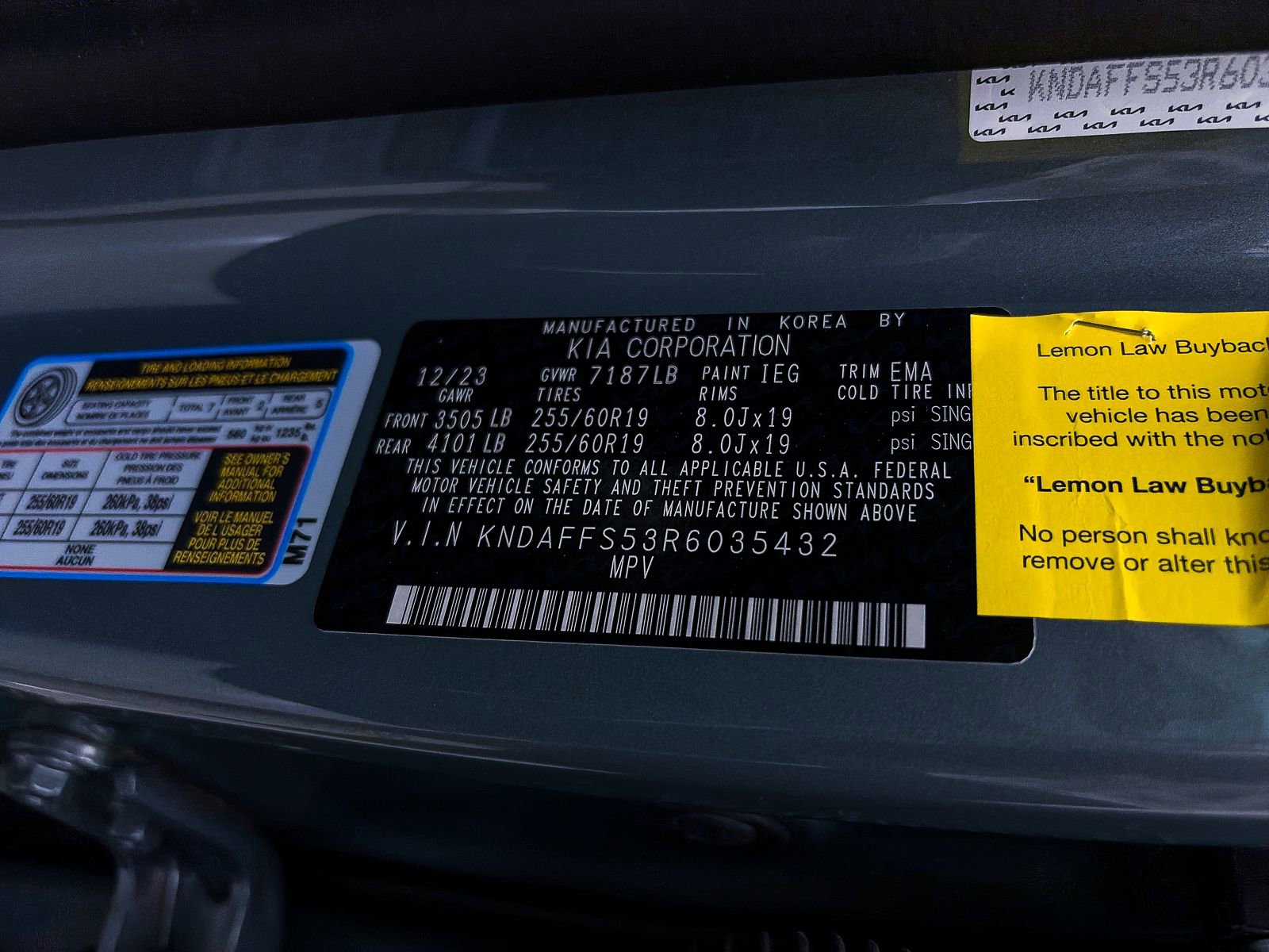 Used 2024 Kia EV9 Wind image 47