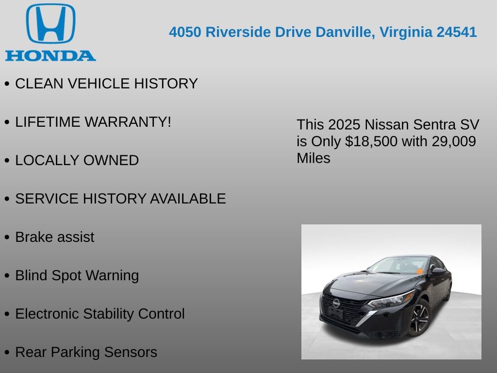 Used 2025 Nissan Sentra SV image 7