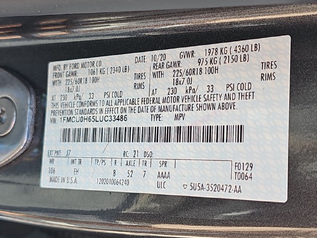 Used 2020 Ford Escape SEL FWD image 30