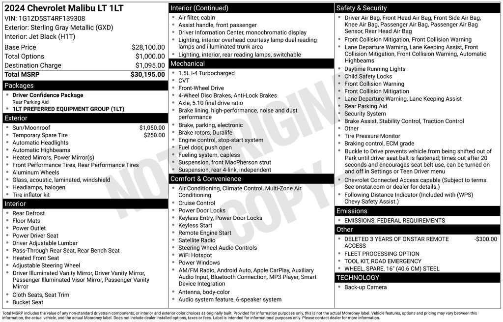 Used 2024 Chevrolet Malibu LT image 11