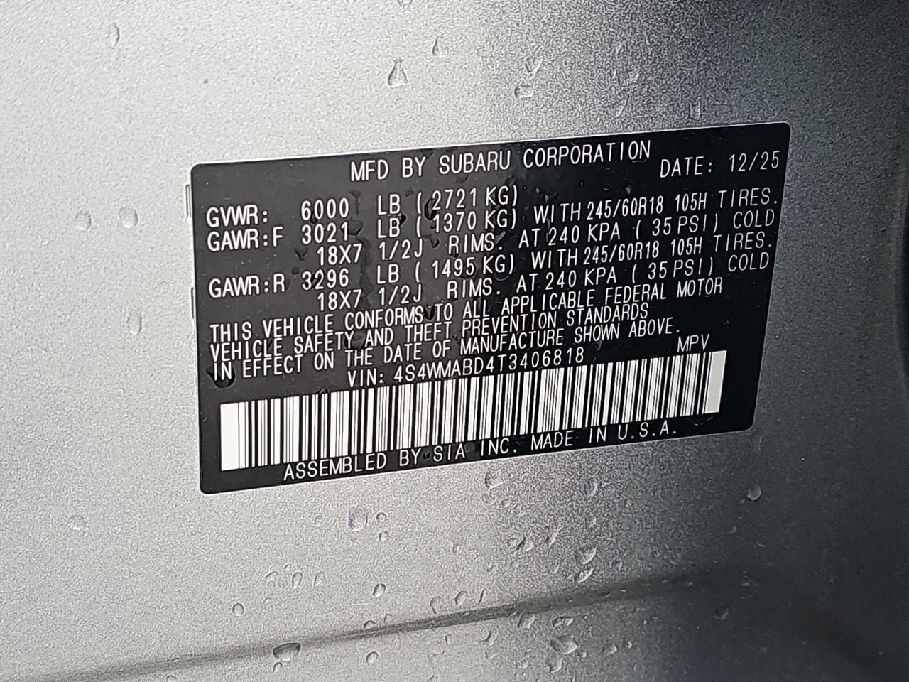 Certified 2026 Subaru Ascent Premium AWD/4WD image 42