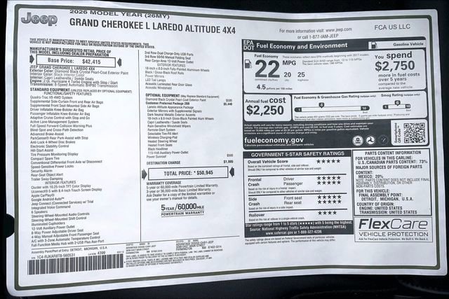 New 2026 Jeep Grand Cherokee L 4WD image 22
