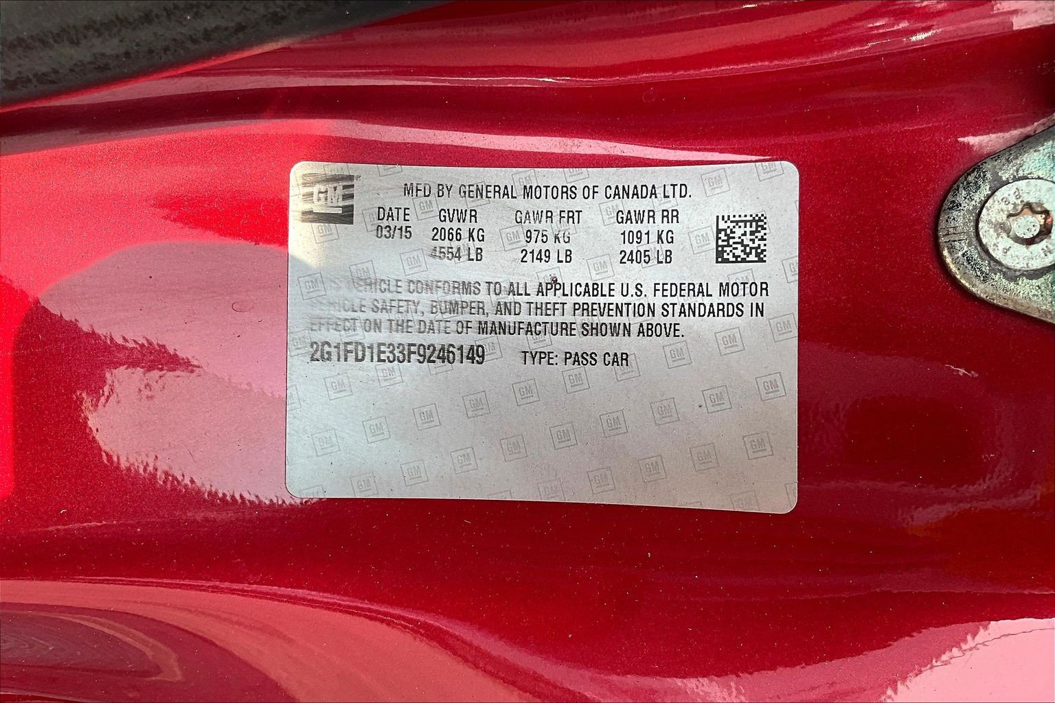 Used 2015 Chevrolet Camaro LT w/ RS Package RWD image 11