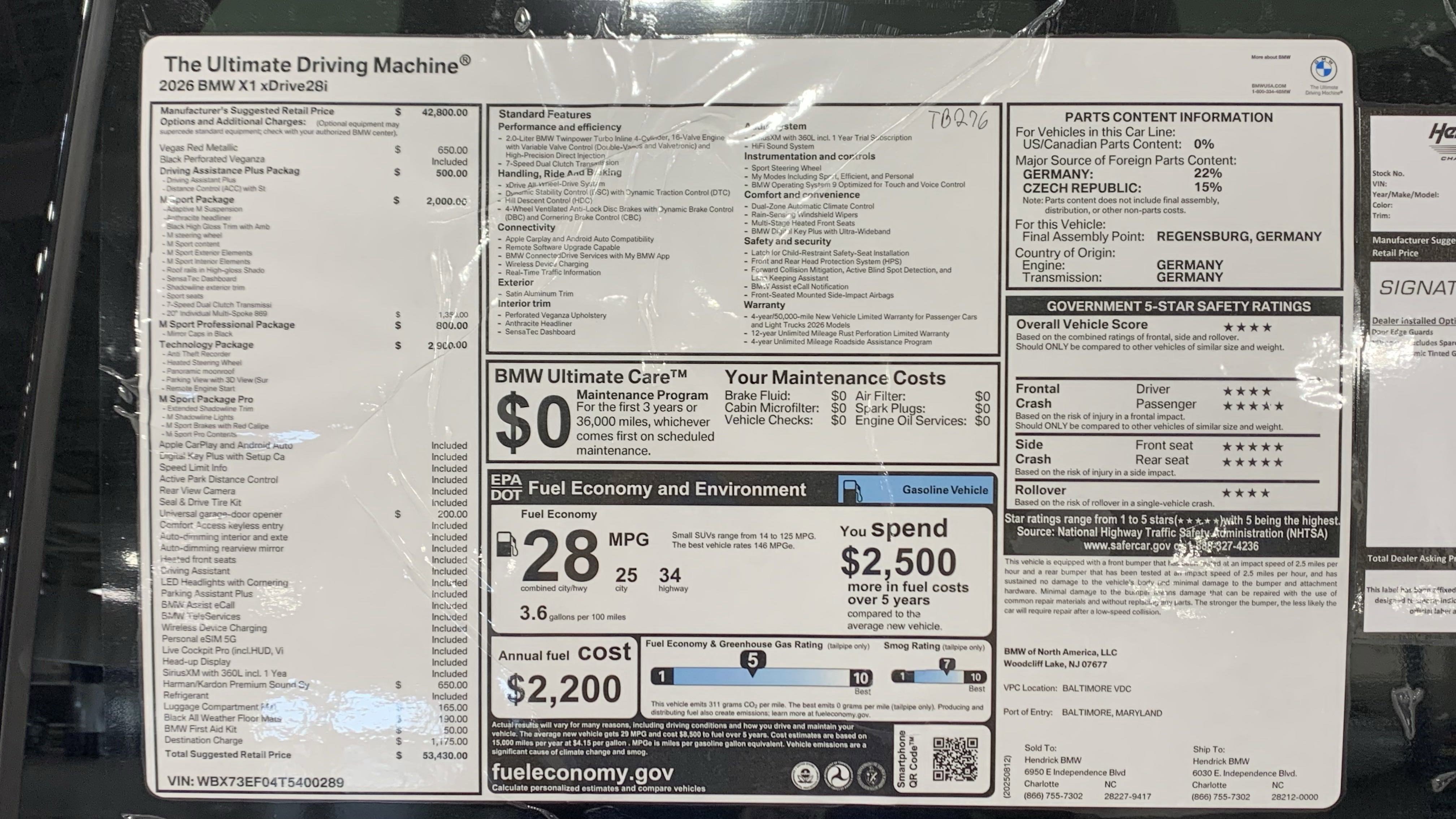 Used 2026 BMW X1 xDrive28i w/ Technology Package image 31