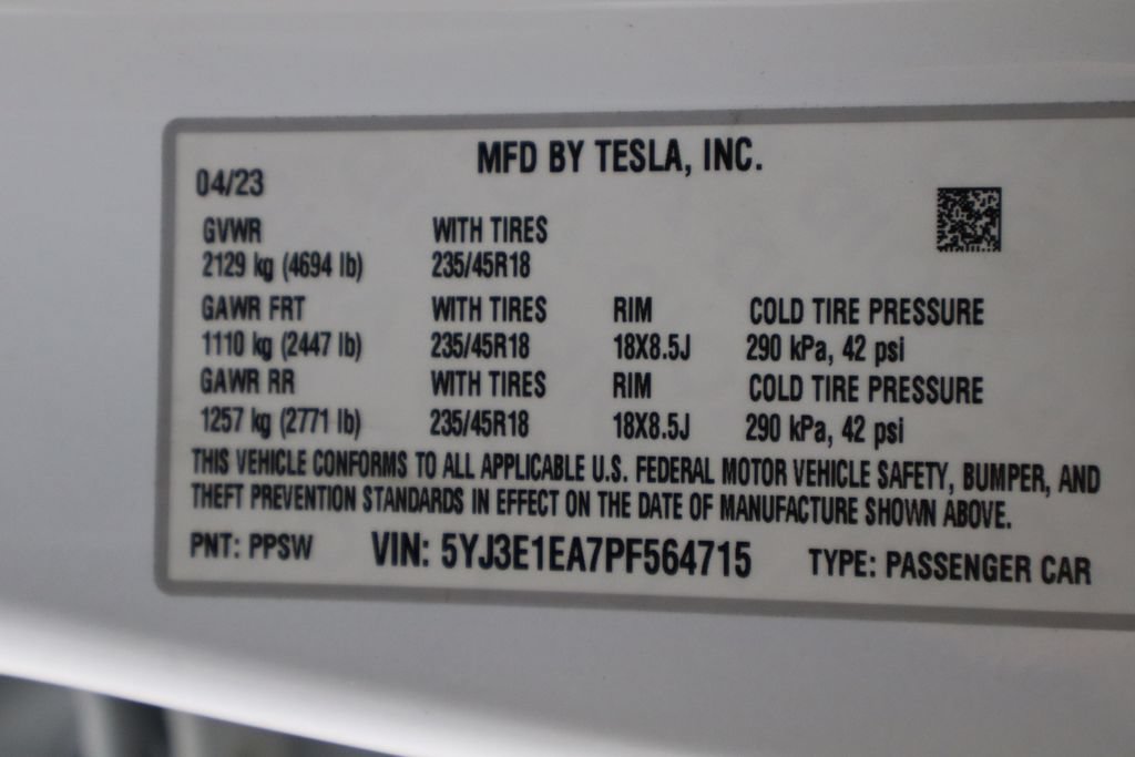 Used 2023 Tesla Model 3 Standard Range RWD image 43