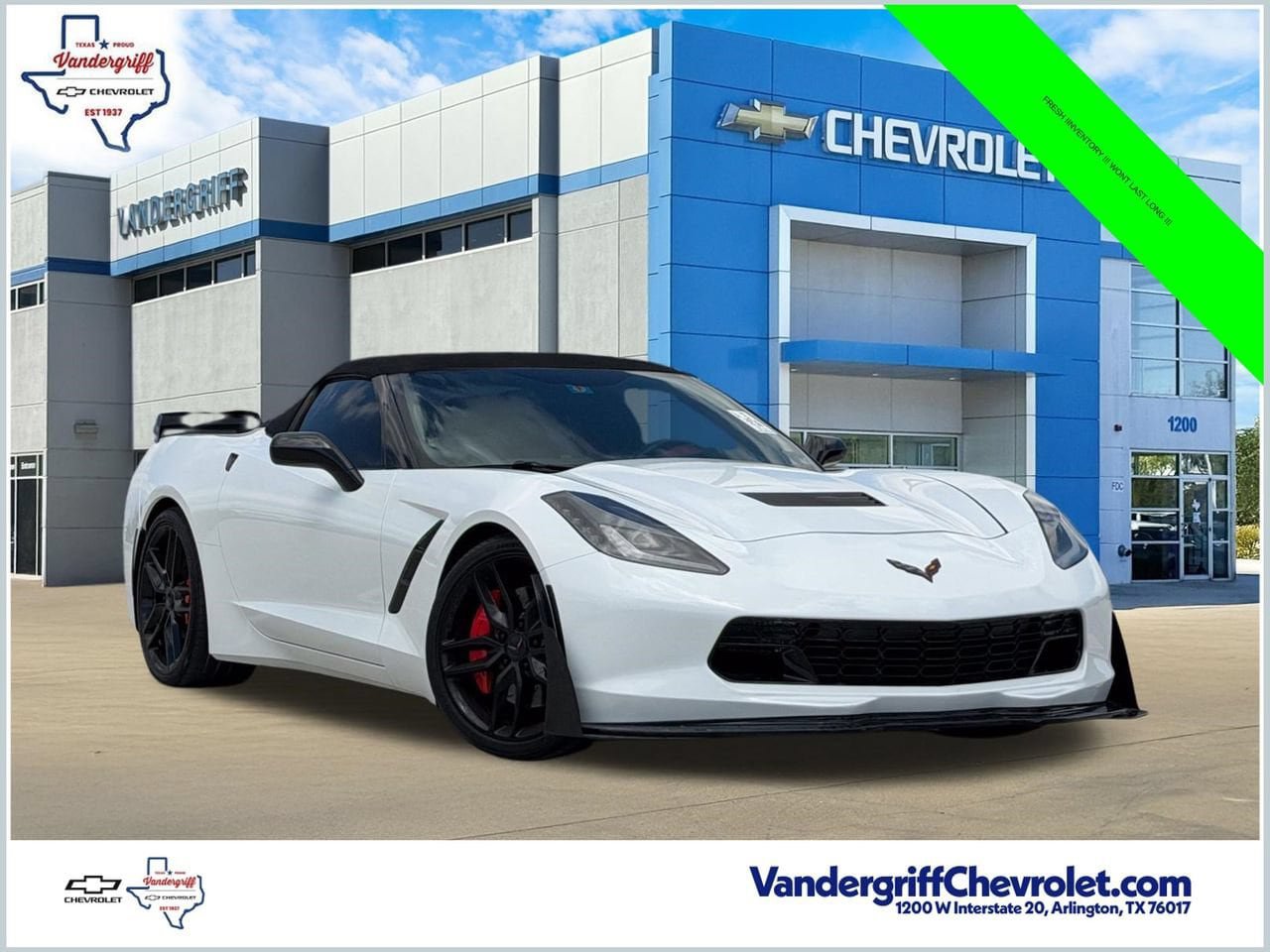 Used 2014 Chevrolet Corvette Stingray Convertible w/ 3LT Preferred Equipment Group RWD image 1