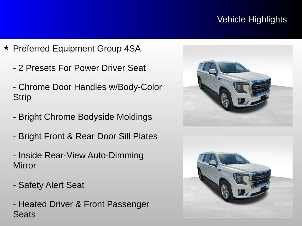 Used 2021 GMC Yukon XL SLT w/ Rear Media and Nav Package AWD/4WD image 12