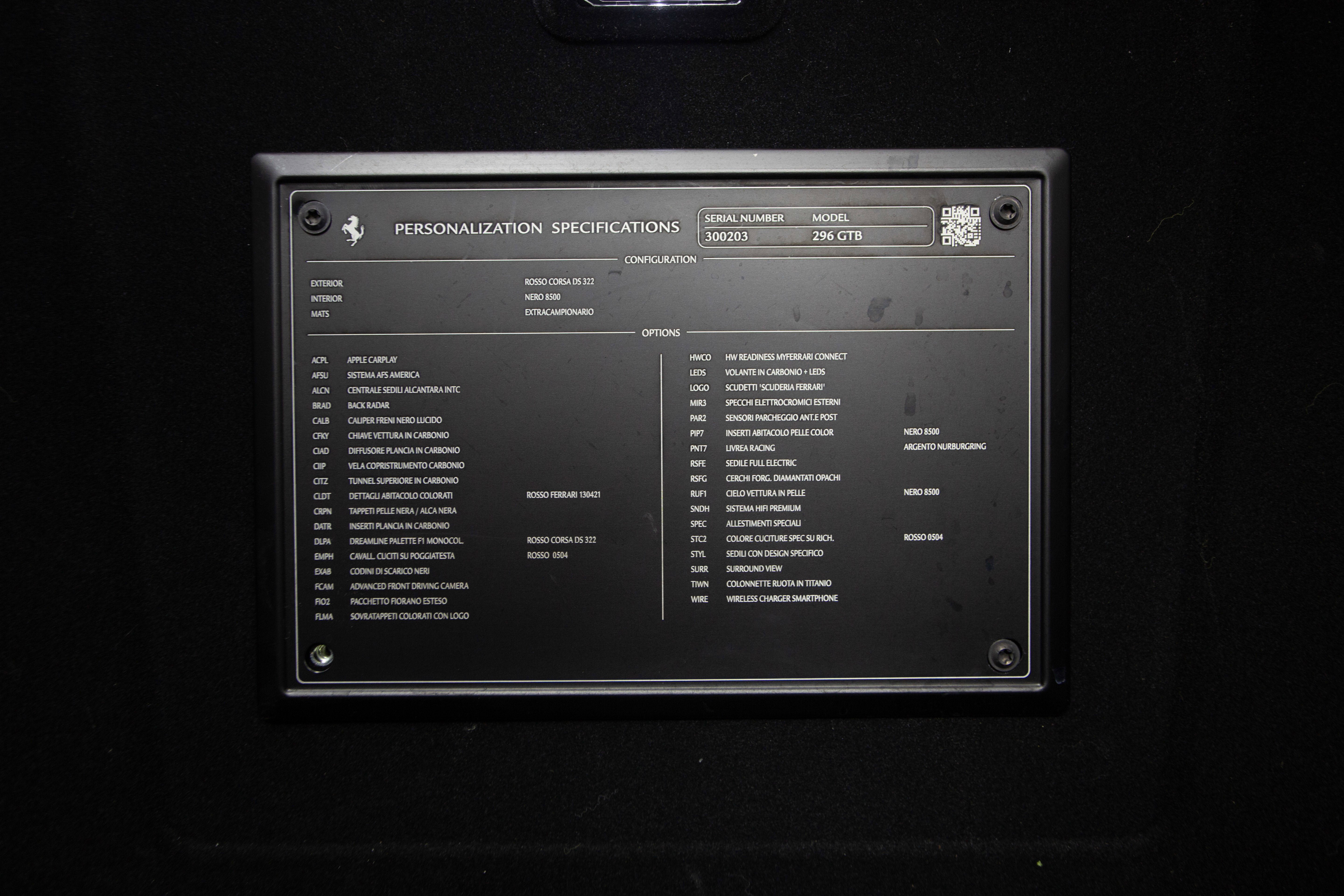 Certified 2024 Ferrari 296 GTB RWD image 20