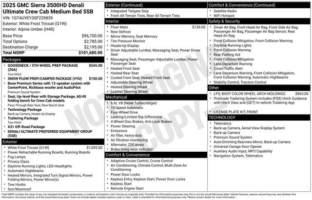 Used 2025 GMC Sierra 3500 Denali Ultimate AWD/4WD image 20