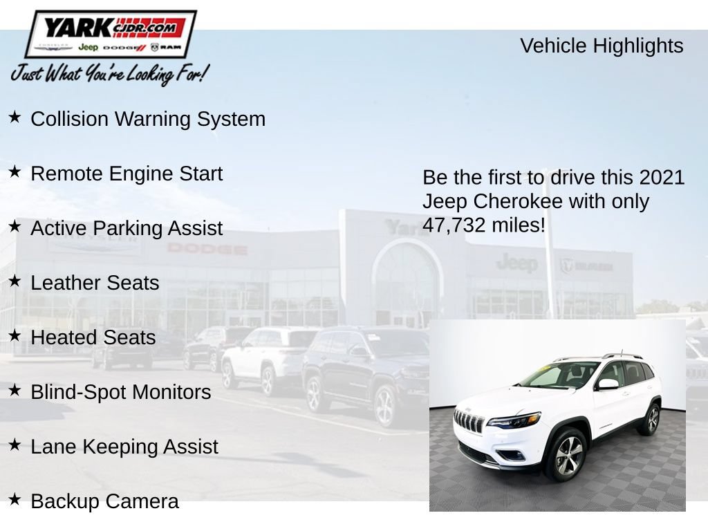 Certified 2021 Jeep Cherokee Limited AWD/4WD image 12