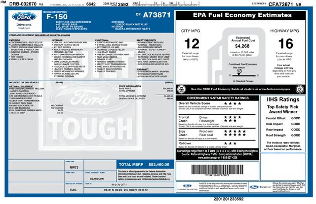 Used 2012 Ford F150 Harley-Davidson AWD/4WD image 39