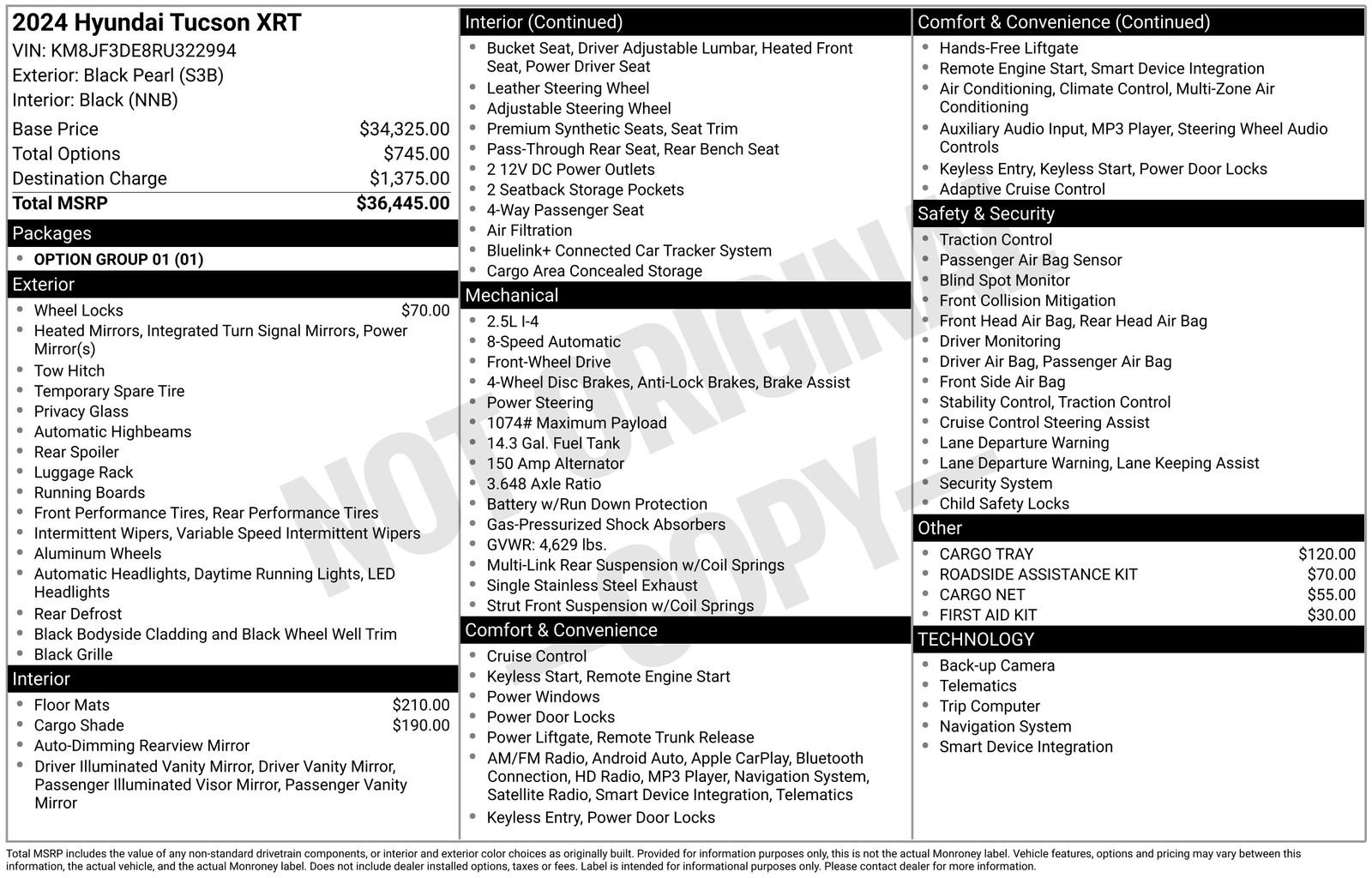 Used 2024 Hyundai Tucson XRT FWD image 6