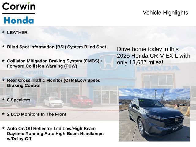 Used 2025 Honda CR-V EX-L image 6