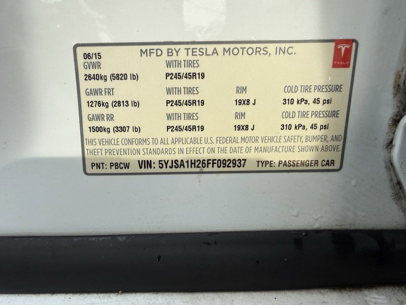 Used 2015 Tesla Model S 85D image 35