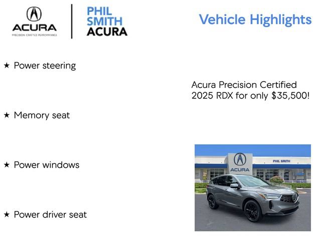 Certified 2025 Acura RDX SH-AWD image 9