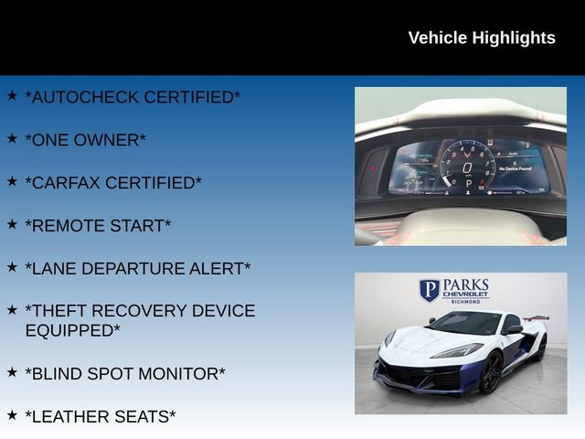 Used 2023 Chevrolet Corvette Z06 w/ Z07 Performance Package RWD image 4