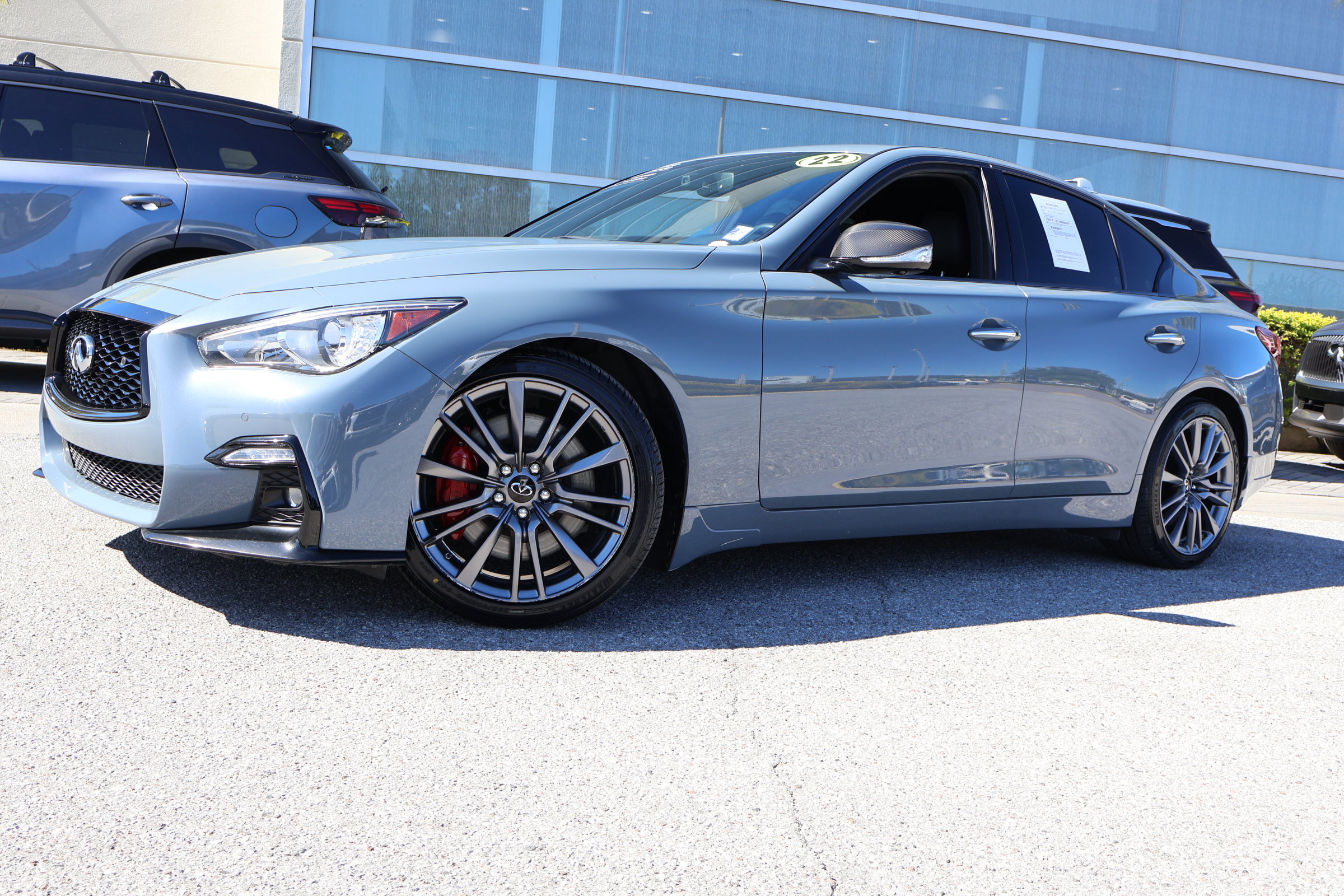 Certified 2022 INFINITI Q50 Red Sport 400 w/ Carbon Fiber Package