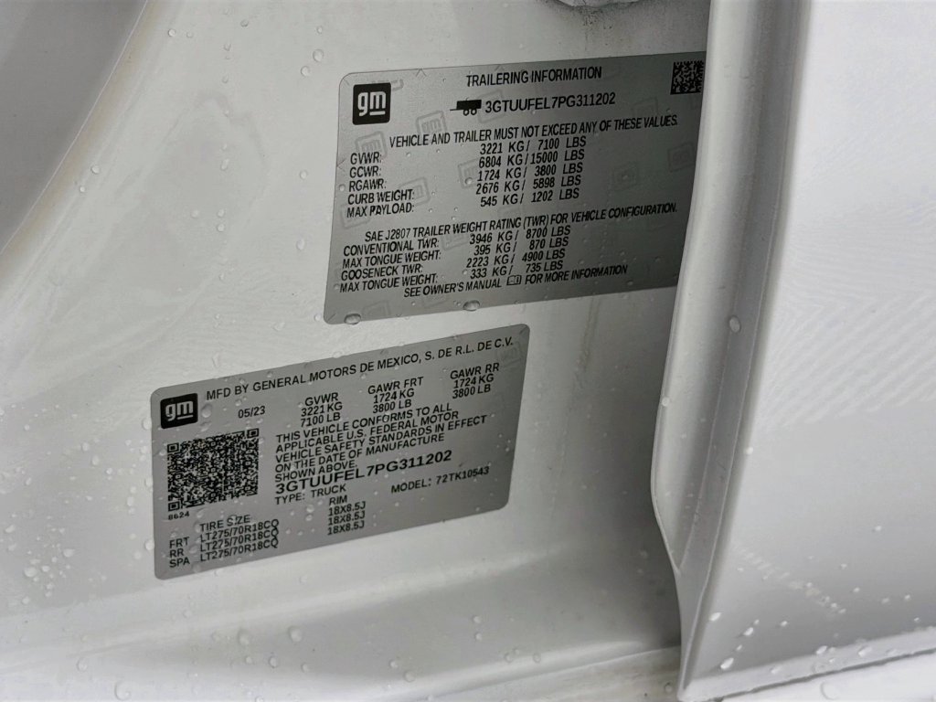 Used 2023 GMC Sierra 1500 AT4X AWD/4WD image 37