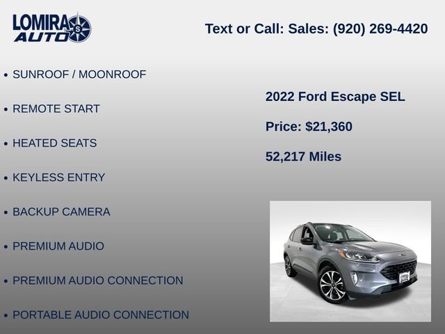 Used 2022 Ford Escape SEL w/ Technology Package AWD/4WD image 33