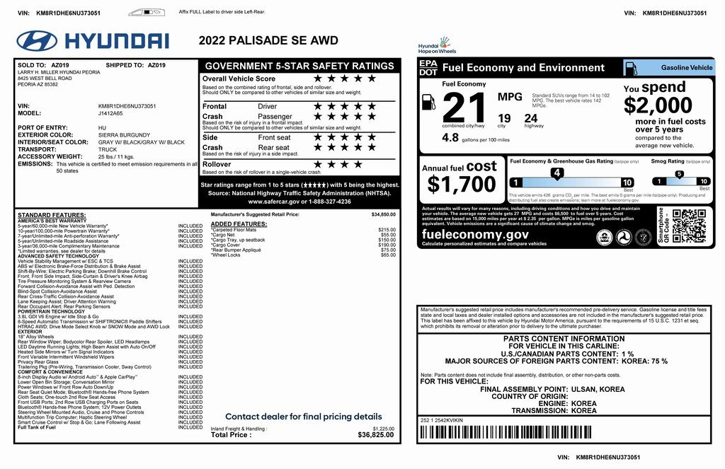 Used 2022 Hyundai Palisade SE image 6