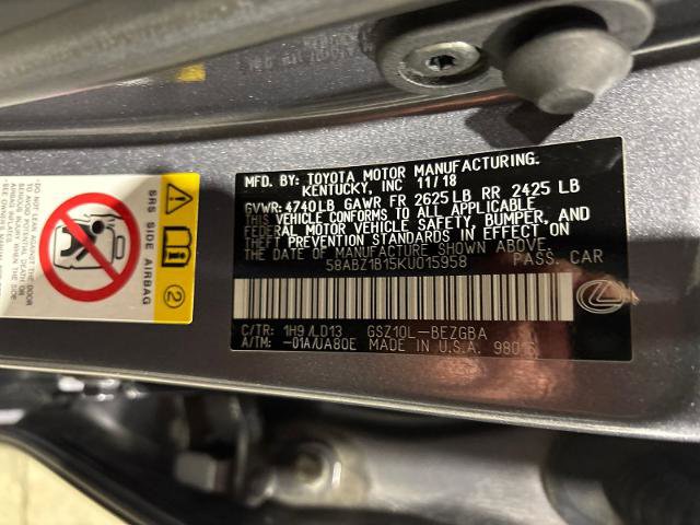 Used 2019 Lexus ES 350 350 w/ Premium Package image 30