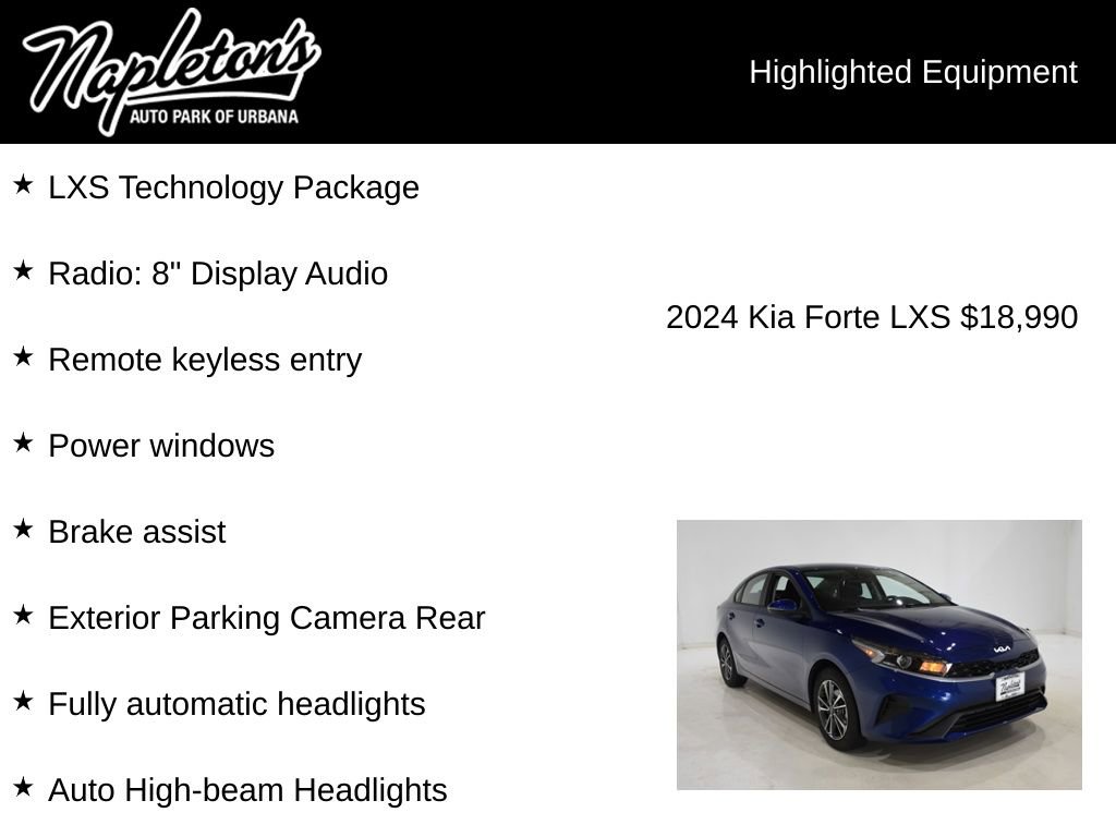Used 2024 Kia Forte LXS w/ LXS Technology Package image 15