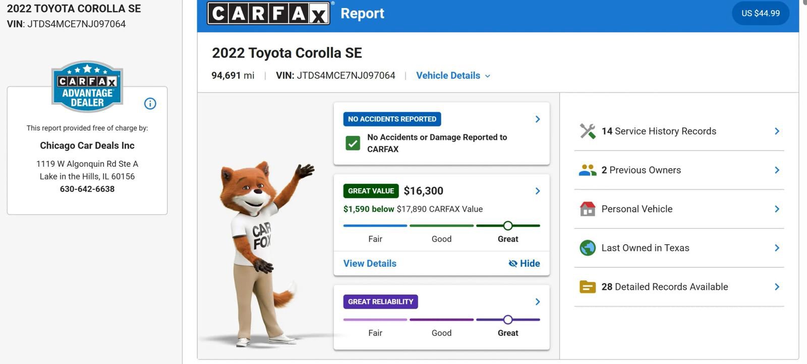 Used 2022 Toyota Corolla SE image 4