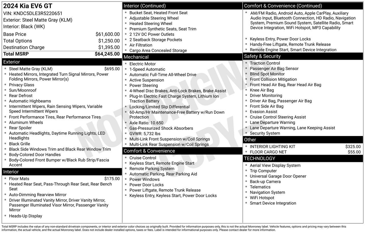 Certified 2024 Kia EV6 GT image 31