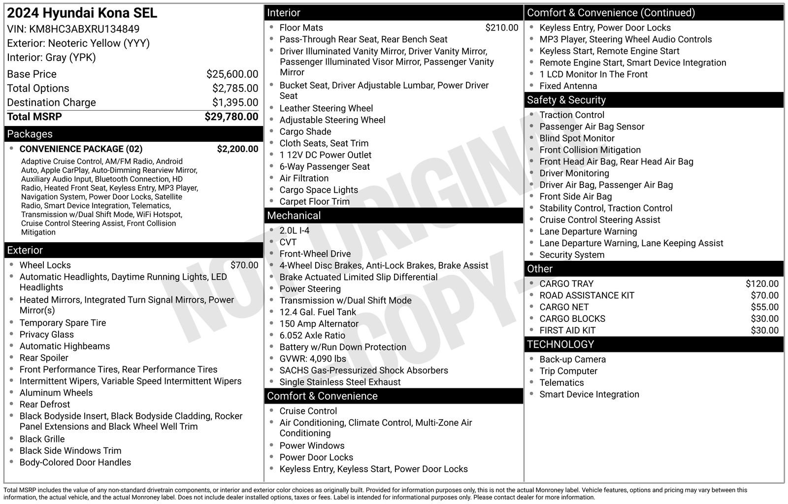 Used 2024 Hyundai Kona SEL w/ Convenience Package image 6