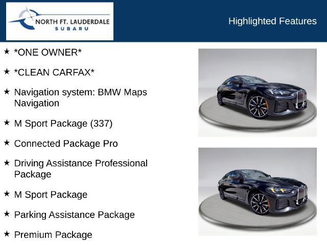 Used 2025 BMW i4 eDrive40 w/ M Sport Package RWD image 7
