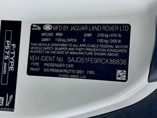 New 2024 Jaguar F-TYPE R image 29