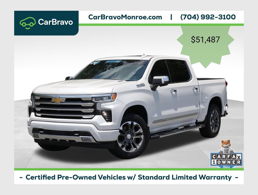 Certified 2023 Chevrolet Silverado 1500 High Country w/ Z71 Off-Road Package AWD/4WD image 1