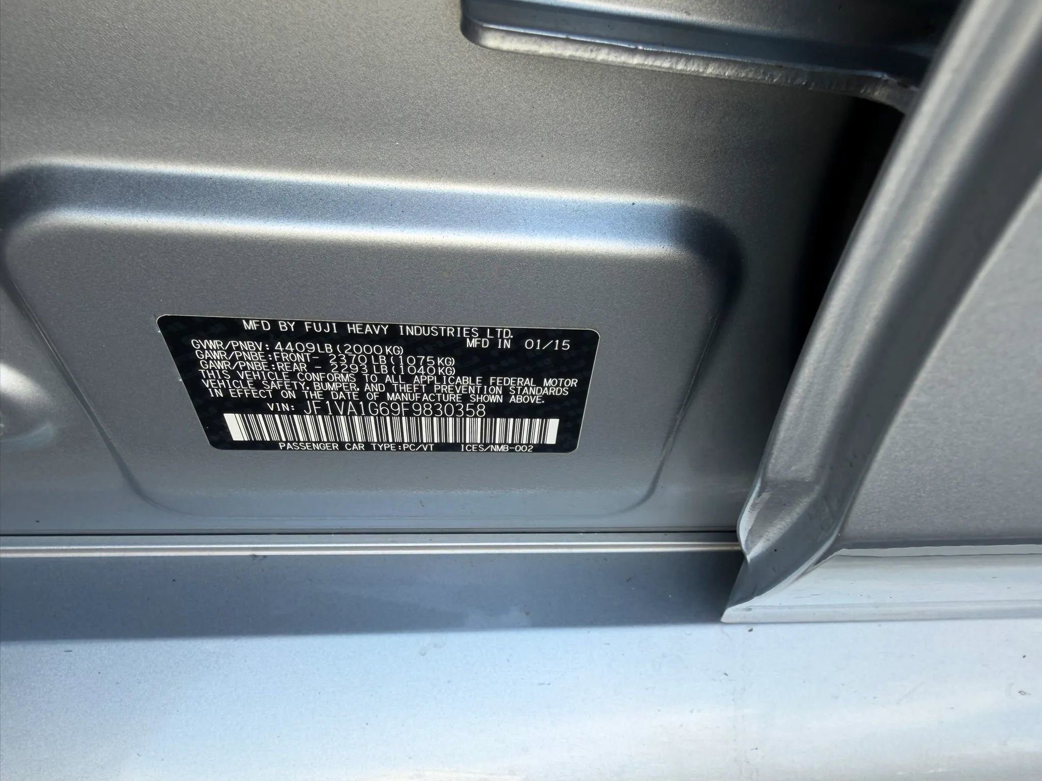 Used 2015 Subaru WRX Limited image 37