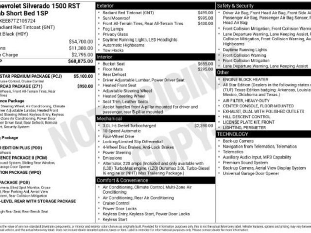 Used 2026 Chevrolet Silverado 1500 RST w/ RST All Star Premium Package AWD/4WD image 47