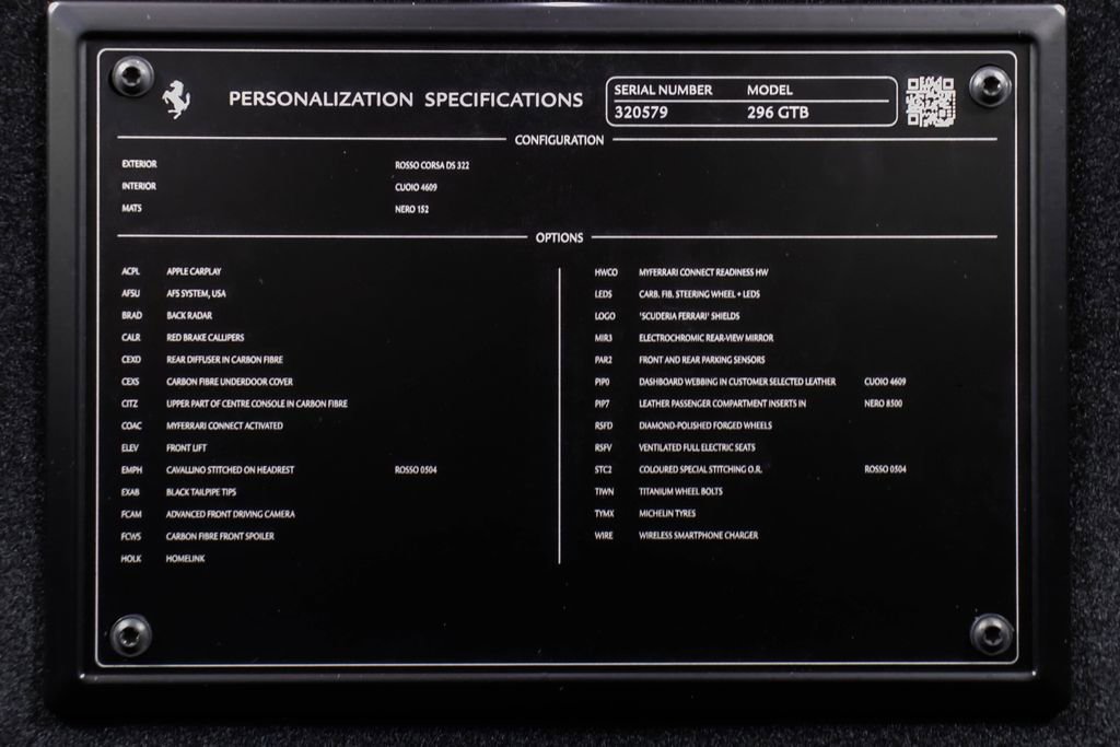 Certified 2025 Ferrari 296 GTB image 58