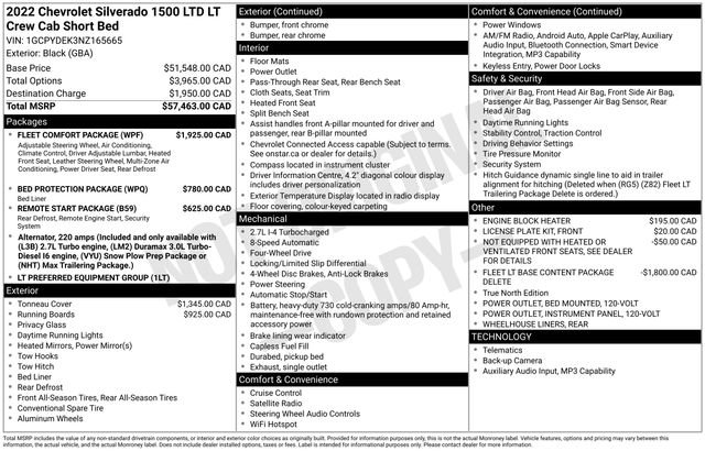 Used 2022 Chevrolet Silverado 1500 LT w/ Fleet Comfort Package AWD/4WD image 22