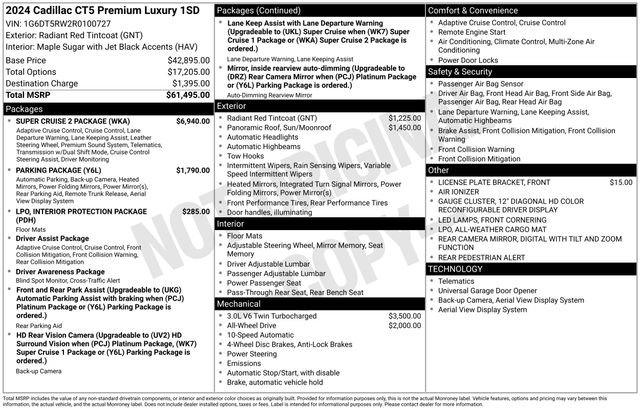 Used 2024 Cadillac CT5 Premium Luxury w/ Super Cruise 2 Package image 1