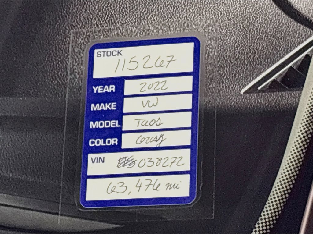 Certified 2022 Volkswagen Taos SE AWD/4WD image 25