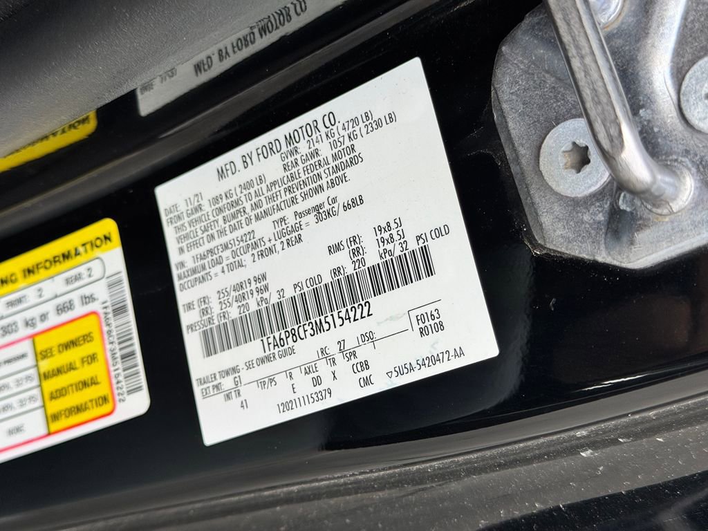 Used 2021 Ford Mustang GT Premium w/ Black Accent Package RWD image 35