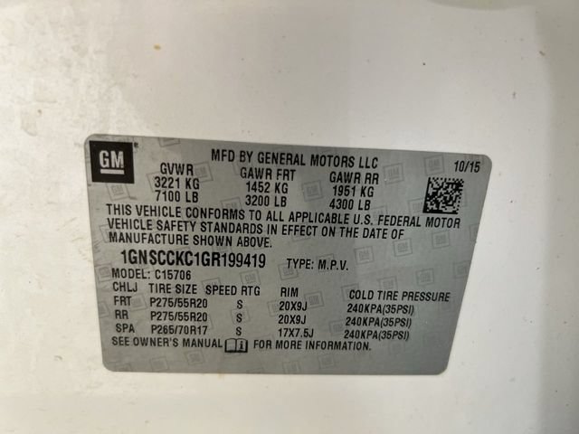 Certified 2016 Chevrolet Tahoe LTZ RWD image 32