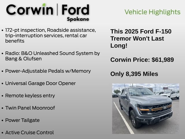 Used 2025 Ford F150 Tremor w/ Equipment Group 402A High AWD/4WD image 18